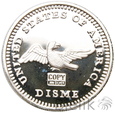 USA, 10 centów, 1792, Ojeciec nauki i przemysłu 