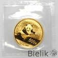 Chiny, 500 juanów 2014, panda, uncja Au999