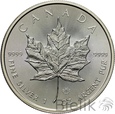 Kanada, 5 dolarów, 2014, Liść Klonu, Uncja Ag999