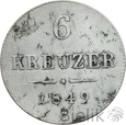 AUSTRIA - 6 KREUZER - 6 KRAJCARÓW - 1849 C
