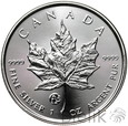 12. Kanada, 5 dolarów, 2019, Liść klonu, seria Fabulous 15 #123