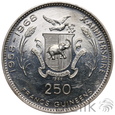 Gwinea, 250 franków 1969, Lądowanie na Księżycu