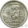 276. Kanada, 1 dollar, 1958, Kolumbia Brytyjska