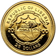 143. Liberia, 25 dolarów, 2000, Tutenchamon 