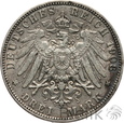 306. Niemcy, Hamburg, 3 marki, 1908 J