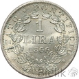 452. Watykan, 1 lira, 1866, Pius IX