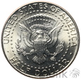 USA, 1/2 dolara, 2005, Jan Paweł II (kolorowany Kennedy)