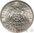 1035. Niemcy, Saksonia, 3 marki, 1913 E, Fryderyk August III