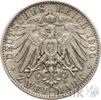 NIEMCY - SAKSONIA - 2 MARKI - 1900 E - ALBERT 