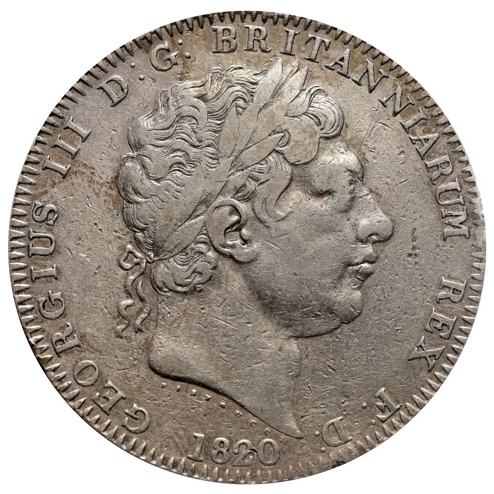 189. Wielka Brytania, Jerzy III, 1 korona 1820