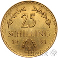 851. Austria, 25 schilling, 1931