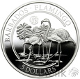 727. Barbados, 5 dolarów, 2018, Flamingi, seria Fabulous 15 #123