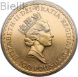 Wielka Brytania, 100 funtów 1987, Britannia, uncja złota, PCGS MS67