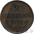 1182. Austria, 2 krajcary, 1848 A, Franciszek Józef I
