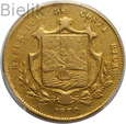 Kostaryka, 10 Pesos 1870 GW, PCGS XF Details