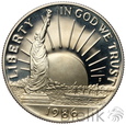 USA, 1/2 dolara, 1986, Statua Wolności