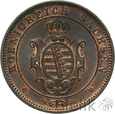 Niemcy, Saksonia, Jan, 5 fenigów 1862 B, Drezno 