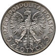 Polska, II RP, 5 złotych 1933, Głowa kobiety