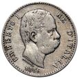 02. Włochy, Umberto I, 1 lir 1886 R