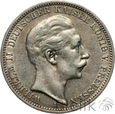 308. Niemcy, Prusy, 3 marki, 1910 A, Wilhelm II