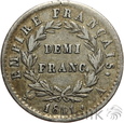 151. Francja, 1/2 (demi) franka, 1811 A, Napoleon