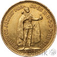 Węgry, 10 koron, 1907, Francieszek Józef I