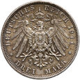 Niemcy, Bawaria, Otto, 3 marki 1911 D