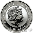 907. Australia, 1 dollar, 2004, Rok Małpy