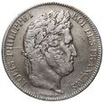 17.Francja, Ludwik Filip I,  5 franków, 1842