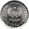 PRL, 1 złoty 1974, NGC MS65