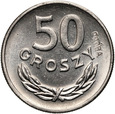 PRL, 50 groszy 1957, Nikiel