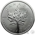 Kanada, 5 dolarów, 2017, Liść Klonu, Uncja Ag999