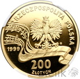 Polska, III RP, 200 złotych, 1999, Fryderyk Chopin, NGC PF69