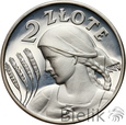 1176. Polska, II RP, 2 złote, 1924 KOPIA PRÓBA
