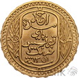 Tunezja, 100 franków 1932, złoto