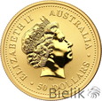 Australia, 50 dolarów 2006, rok psa, 1/2 uncji Au999