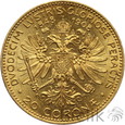 Austria, 20 koron 1908, 60-lecie panowania Franciszka Józefa I