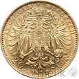 601. Austria, 20 koron, 1892, Franciszek Józef #1ZW