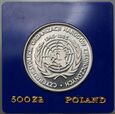 14.Polska, PRL, 500 złotych, 1985, 40 lat ONZ 