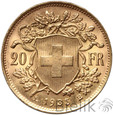 136. Szwajcaria, 20 franków, 1935 LB 