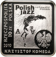 Polska, 10 złotych 2010, Krzysztof Komeda, kwadratowe