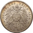 B12. Niemcy, Prusy, Wilhelm II, 5 marek 1914 A, Berlin