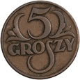 B523. Polska, IIRP, 5 groszy 1934, R!