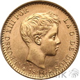 Hiszpania, Alfons XIII, 20 peset, 1896 (19-62), nowe bicie