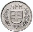 26. Szwajcaria, 5 franków 1954 B