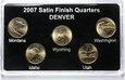 USA, 10 x 1/4 dolara, 2007, mennice Denver (D) i Philadelphia (P)
