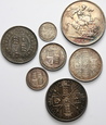 Wielka Brytania, Wiktoria, zestaw 7 srebrnych monet z 1887 roku