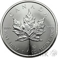 Kanada, 5 dolarów, 2019, Liść Klonu, Uncja Ag999
