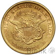 USA, 20 dolarów, 1854, Liberty head