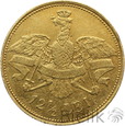 Rumunia, Karol I, 12 1/2 lei 1906, 40-lecie panowania